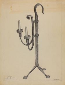 Candlestand, c. 1936. Creator: Carl Weiss