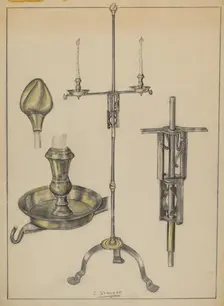 Candlestand, c. 1936. Creator: Jack Staloff