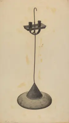 Candlestand, c. 1938. Creator: Charles Garjian