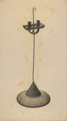 Candlestand, c. 1938. Creator: Charles Garjian