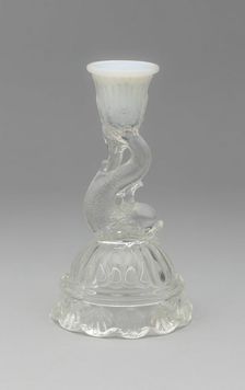 Candlestick, 1850/70. Creator: Boston and Sandwich Glass Company