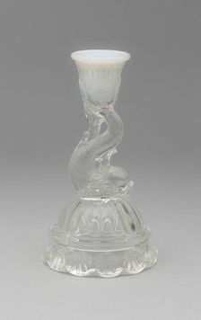 Candlestick, 1850/70. Creator: Boston and Sandwich Glass Company
