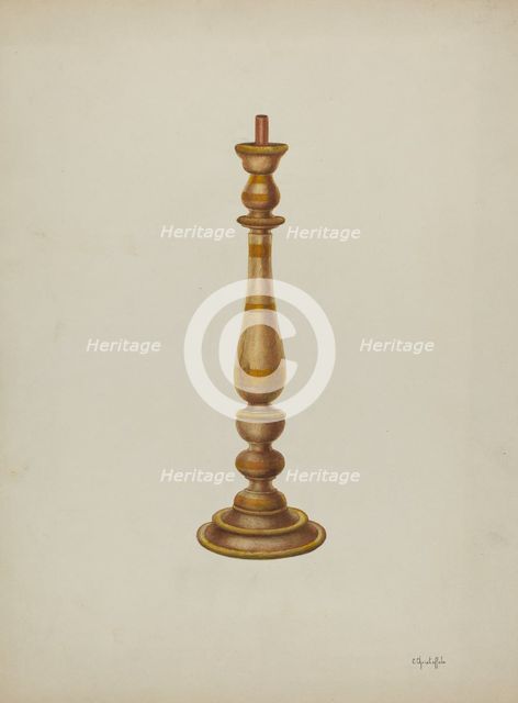 Candlestick, 1940. Creator: Cornelius Christoffels.