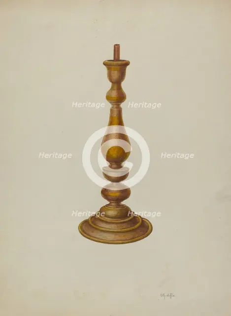 Candlestick, 1940. Creator: Cornelius Christoffels.