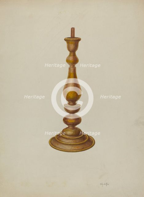 Candlestick, 1940. Creator: Cornelius Christoffels.