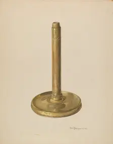 Candlestick, 1935/1942. Creator: Carl Buergerniss