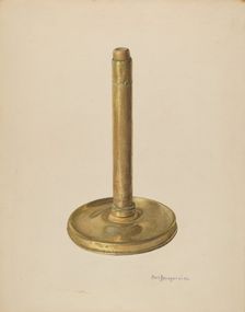Candlestick, 1935/1942. Creator: Carl Buergerniss
