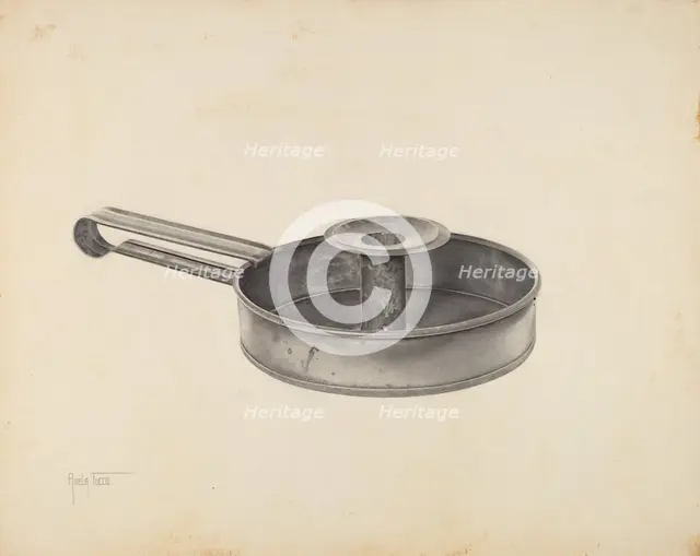 Candlestick, 1935/1942. Creator: Amelia Tuccio.