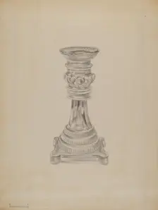 Candlestick, 1935/1942. Creator: Gertrude Lemberg