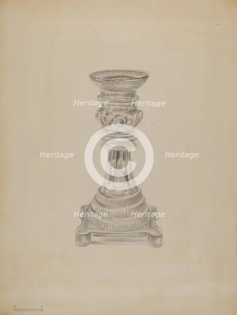Candlestick, 1935/1942. Creator: Gertrude Lemberg.