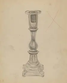 Candlestick, 1935/1942. Creator: Gertrude Lemberg