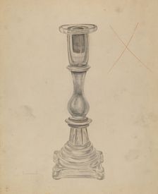 Candlestick, 1935/1942. Creator: Gertrude Lemberg