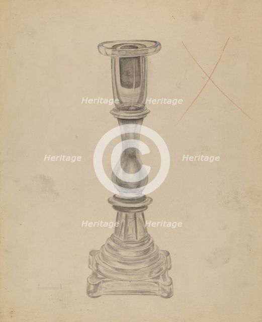Candlestick, 1935/1942. Creator: Gertrude Lemberg.