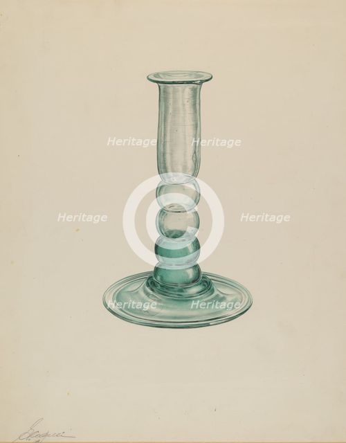 Candlestick, 1935/1942. Creator: Giacinto Capelli.