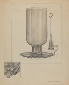 Candlestick, 1935/1942. Creator: Francis Law Durand