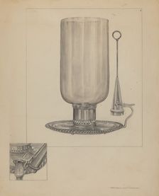 Candlestick, 1935/1942. Creator: Francis Law Durand