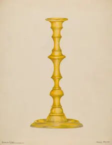 Candlestick, 1935/1942. Creator: Henry Meyers