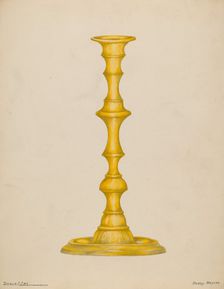 Candlestick, 1935/1942. Creator: Henry Meyers