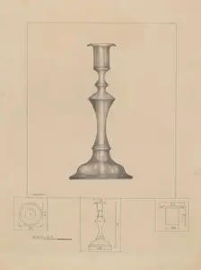 Candlestick, 1935/1942. Creator: Henry Meyers