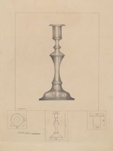 Candlestick, 1935/1942. Creator: Henry Meyers