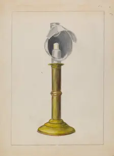 Candlestick, 1935/1942. Creator: Hester Duany