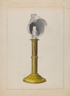 Candlestick, 1935/1942. Creator: Hester Duany