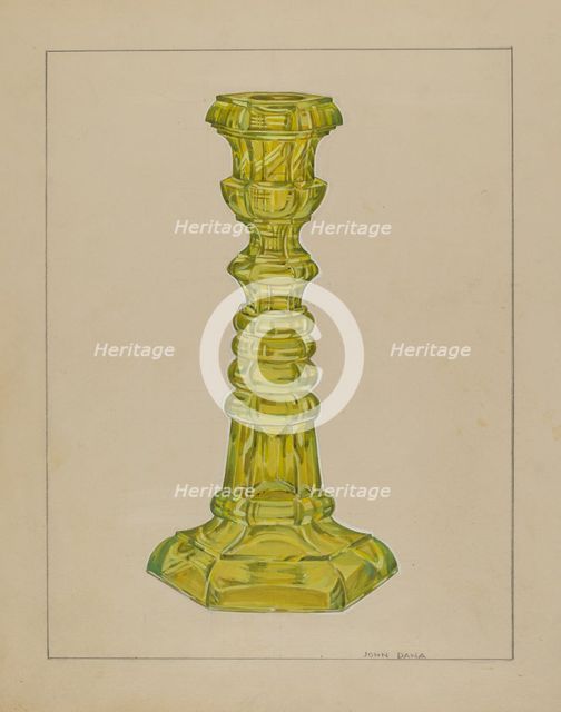 Candlestick, 1935/1942. Creator: John Dana.