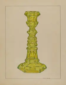 Candlestick, 1935/1942. Creator: John Dana