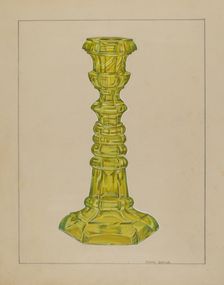 Candlestick, 1935/1942. Creator: John Dana