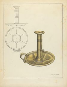 Candlestick, 1935/1942. Creator: Jack Staloff