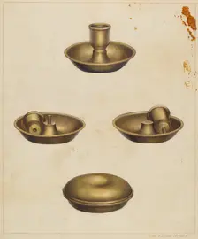 Candlestick, 1935/1942. Creator: James M. Lawson