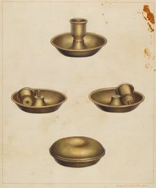 Candlestick, 1935/1942. Creator: James M. Lawson