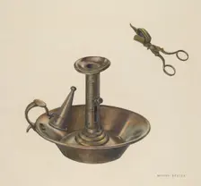 Candlestick, 1935/1942. Creator: Milton Bevier
