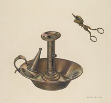 Candlestick, 1935/1942. Creator: Milton Bevier