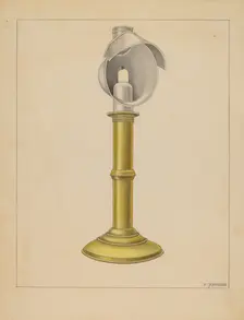 Candlestick, 1935/1942. Creator: Philip Johnson