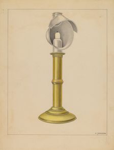 Candlestick, 1935/1942. Creator: Philip Johnson