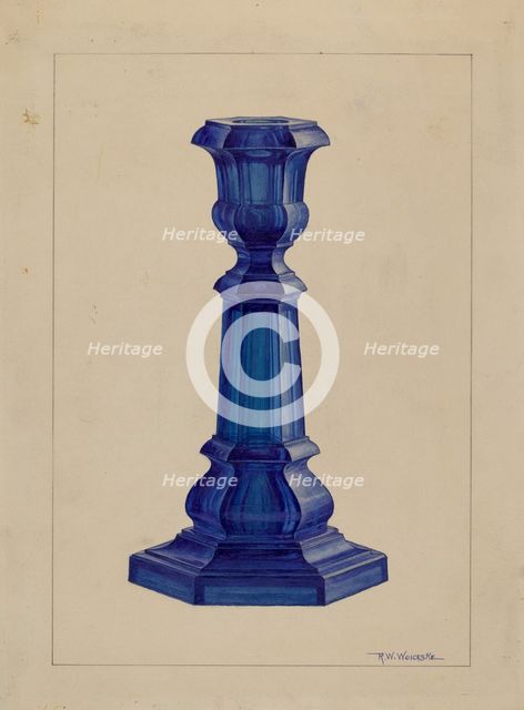 Candlestick, 1935/1942. Creator: Ronau William Woiceske.