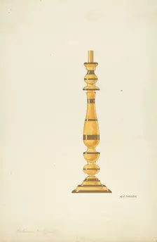 Candlestick, 1935/1942. Creator: Randolph F Miller