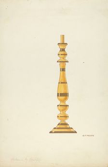 Candlestick, 1935/1942. Creator: Randolph F Miller