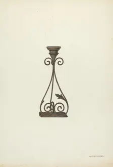 Candlestick, 1935/1942. Creator: William Kieckhofel
