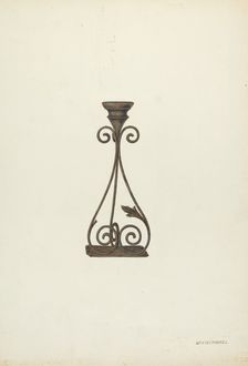 Candlestick, 1935/1942. Creator: William Kieckhofel