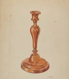 Candlestick, 1935/1942. Creator: William Schmidt