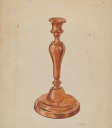 Candlestick, 1935/1942. Creator: William Schmidt