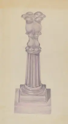 Candlestick, 1935/1942. Creator: Unknown