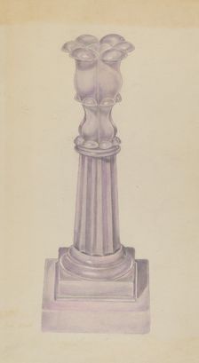 Candlestick, 1935/1942. Creator: Unknown
