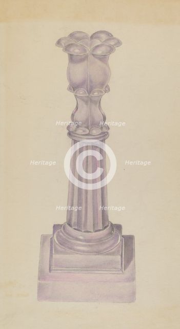 Candlestick, 1935/1942. Creator: Unknown.