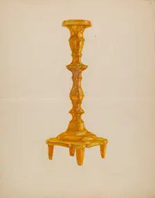 Candlestick, 1935/1942. Creator: Unknown