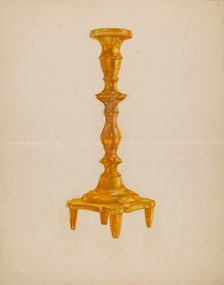 Candlestick, 1935/1942. Creator: Unknown