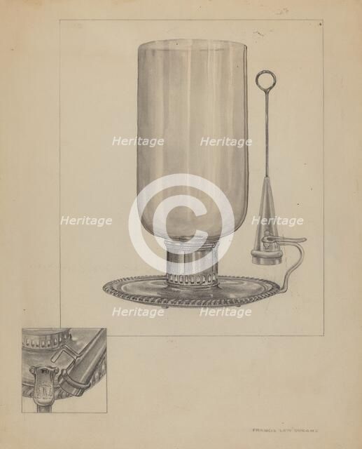 Candlestick, 1935/1942. Creator: Francis Law Durand.