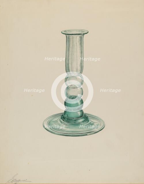 Candlestick, 1935/1942. Creator: Giacinto Capelli.